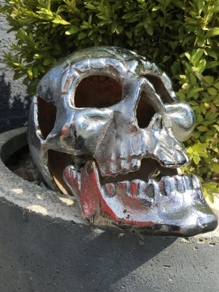 Large Anatomical Skull - Cast Iron - Chrome Nickel